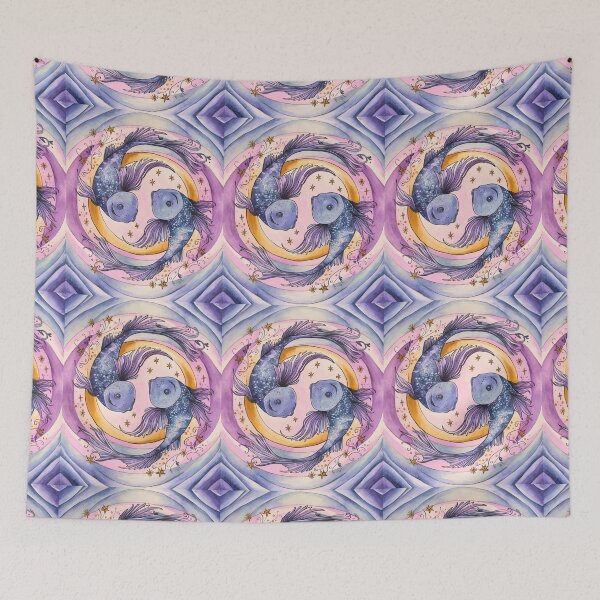 Item preview, Pisces Astrology. Moon in Pisces, Zodiac sign, Pisces symbol designed and sold by ZodiacWonders.