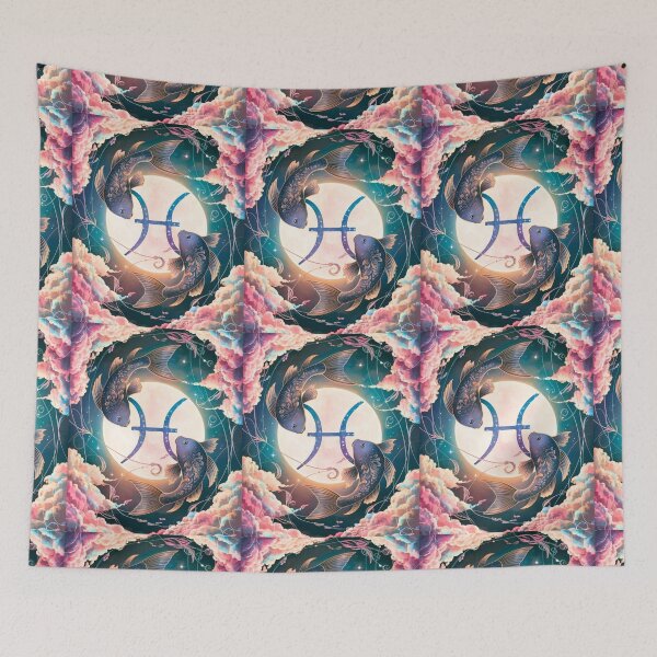 Item preview, Pisces Astrology. Moon in Pisces, Zodiac sign, Pisces symbol designed and sold by ZodiacWonders.