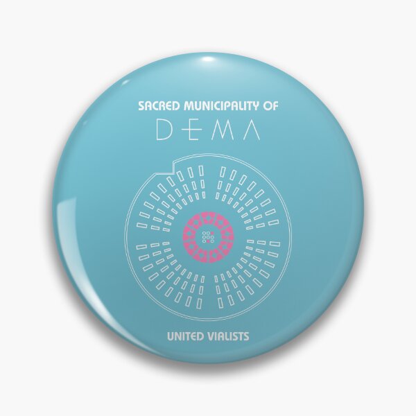 Item preview, Sacred Municipality of DEMA Map (SAI White/Pink) designed and sold by BanditoThreads.