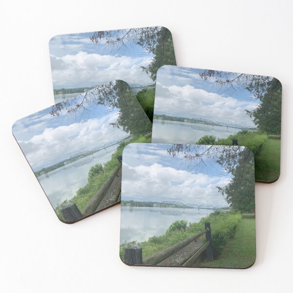 Item preview, Train Bridge Over the River designed and sold by TabethaMorgan.