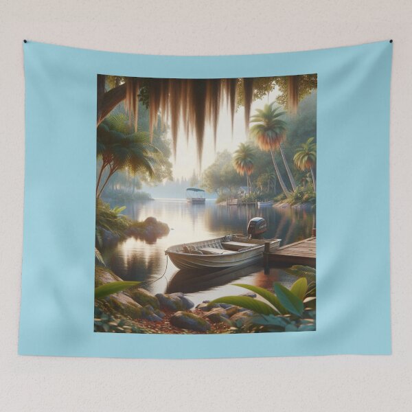 Item preview, Florida back water solitude designed and sold by seahorse crossing.