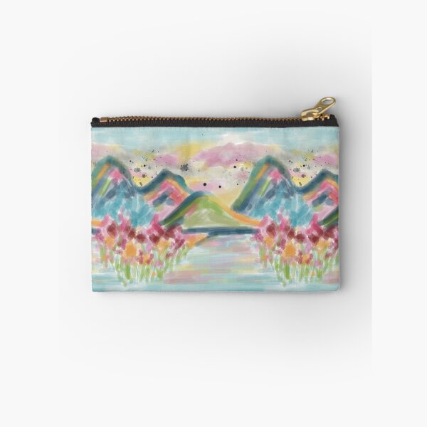 Item preview, Colorful Impressionist Mountain Landscape Pattern designed and sold by Jennifer Margrave-Garcia.