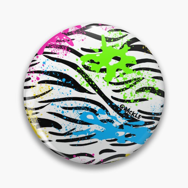 Artikelvorschau, Regenbogen-Farbspritzer-Zebra-Druck entworfen und verkauft von JanGrackle.