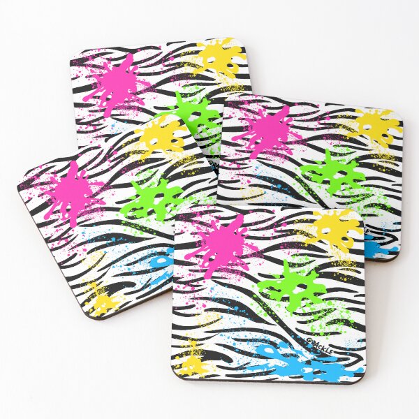 Item preview, Rainbow Paint Splatter Zebra Print designed and sold by JanGrackle.