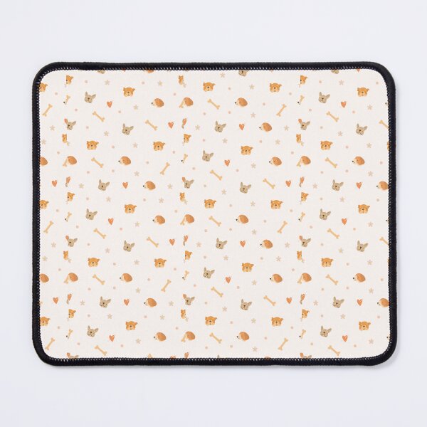 Item preview, "Puppy Love: Cute Dog Faces and Bones Pattern" designed and sold by hjian8219.