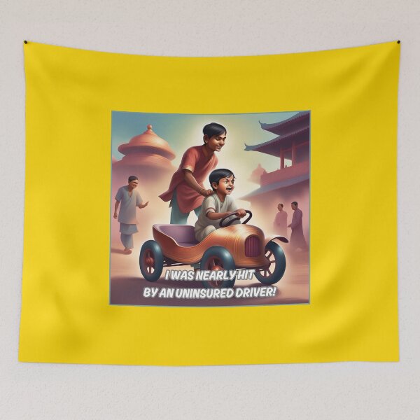 Item preview, Uninsured Driver Funny Design designed and sold by CoyoteGifts.