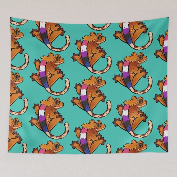 Item preview, Crested Gecko Pride: Genderfluid designed and sold by catdoq.