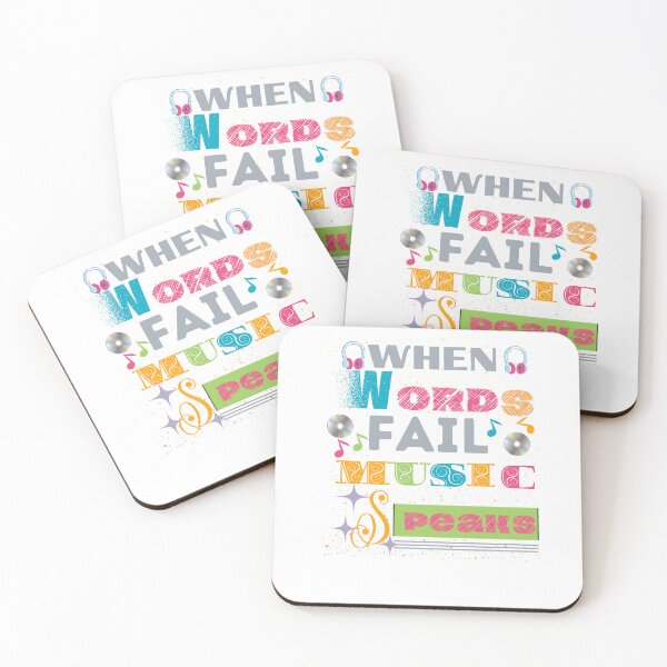 Item preview, When words fail music peaks  designed and sold by GLOBALgoods-67.