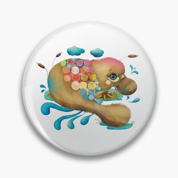 Item preview, Spangled Platypus splashing in Stream designed and sold by Karin Taylor.