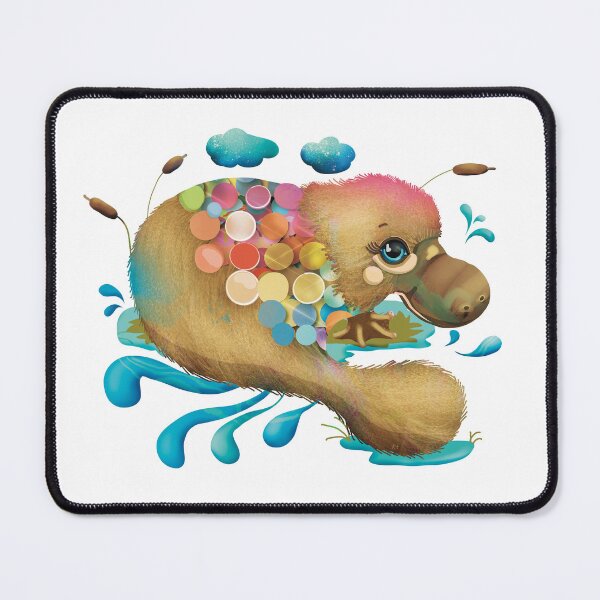 Item preview, Spangled Platypus splashing in Stream designed and sold by Karin Taylor.