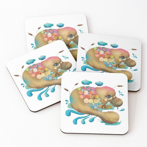 Item preview, Spangled Platypus splashing in Stream designed and sold by Karin Taylor.