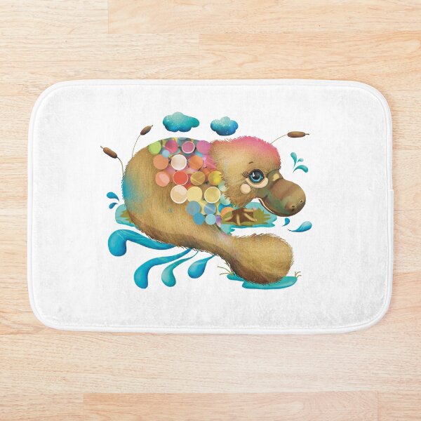 Item preview, Spangled Platypus splashing in Stream designed and sold by Karin Taylor.