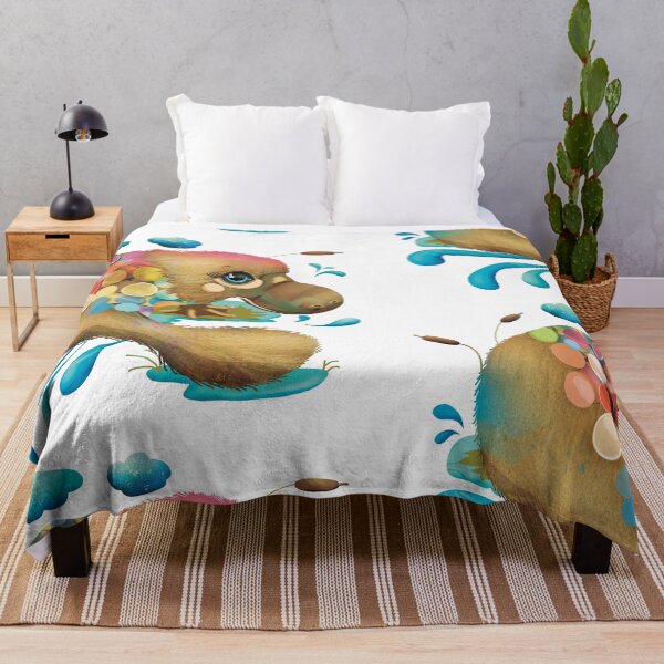Item preview, Spangled Platypus splashing in Stream designed and sold by Karin Taylor.