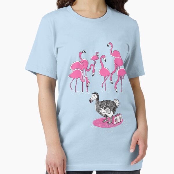 The Flamingos Celebrated When Dodo Arrived Essential T-Shirt