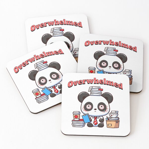 Item preview, Overwhelmed Panda designed and sold by LemuellTrends.