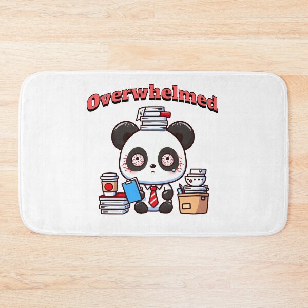 Item preview, Overwhelmed Panda designed and sold by LemuellTrends.