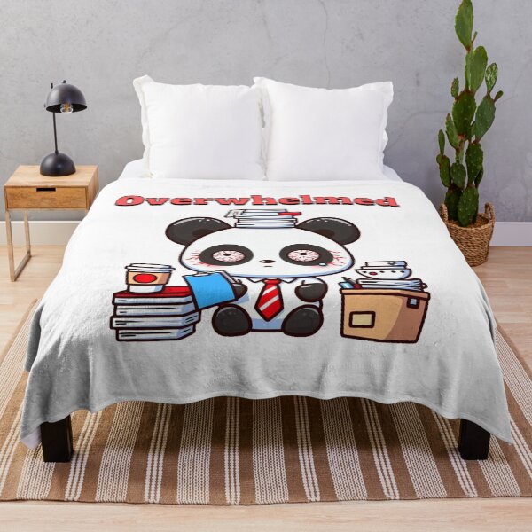 Item preview, Overwhelmed Panda designed and sold by LemuellTrends.