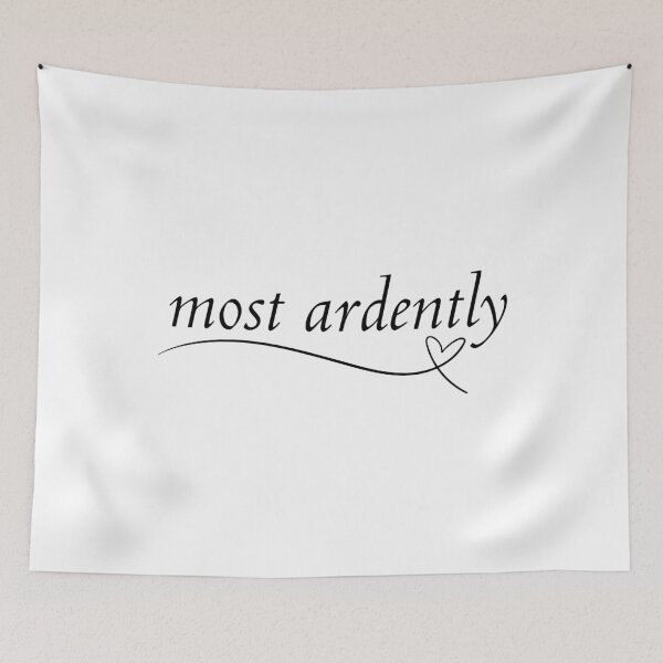Item preview, most ardently - Mr. Darcy Jane Austen Pride and Prejudice Quote designed and sold by Neadoodles.