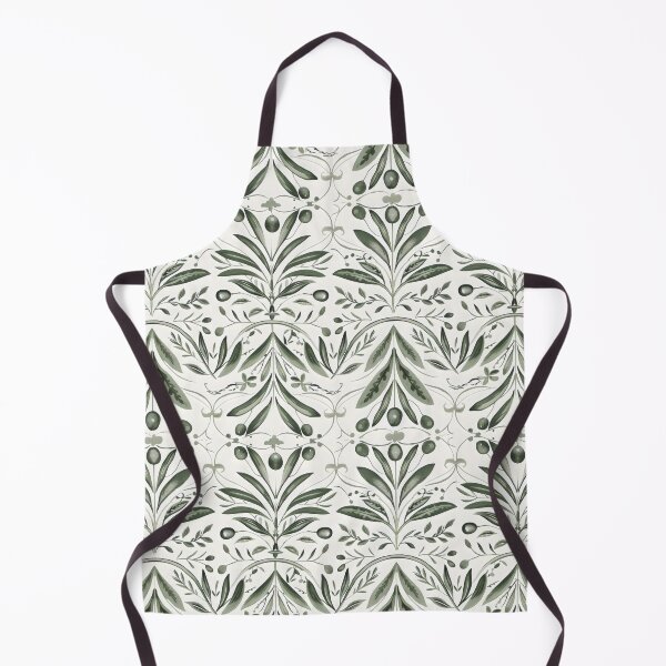 Item preview, Elegant Sicilian Tile Pattern with Green Botanical Design designed and sold by VoyteksDesigns.