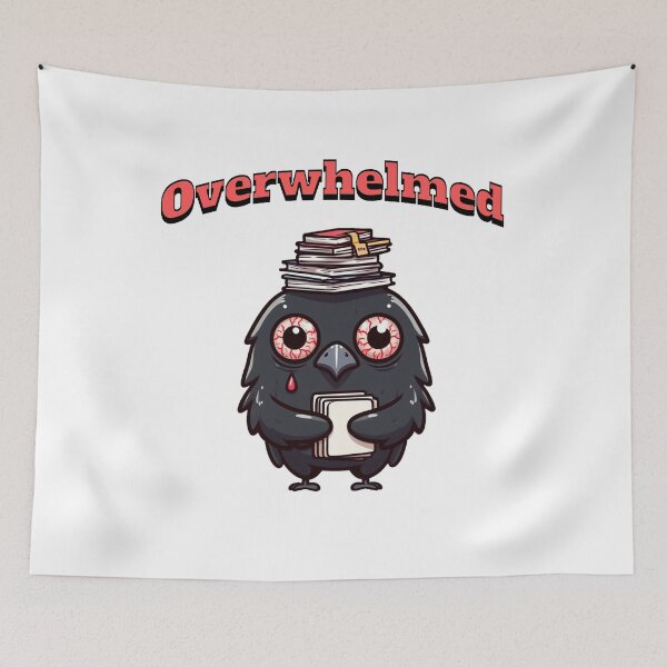 Item preview, Overwhelmed Crow designed and sold by LemuellTrends.