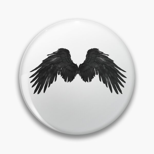Item preview, Realistic Style Black Angel Wings Stickers, Logo, Illustration, Wall arts, Art Prints and More designed and sold by Kevin Lou.