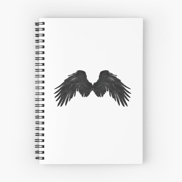 Item preview, Realistic Style Black Angel Wings Stickers, Logo, Illustration, Wall arts, Art Prints and More designed and sold by Kevin Lou.