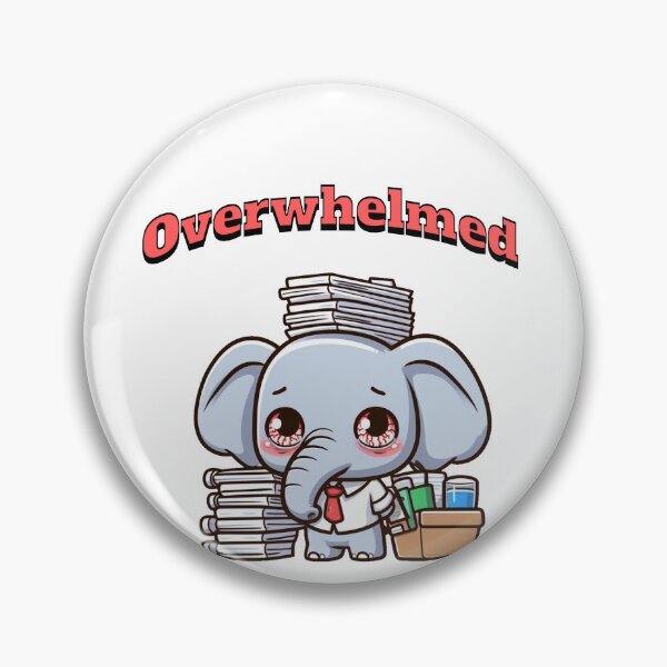 Item preview, Overwhelmed Elephant designed and sold by LemuellTrends.