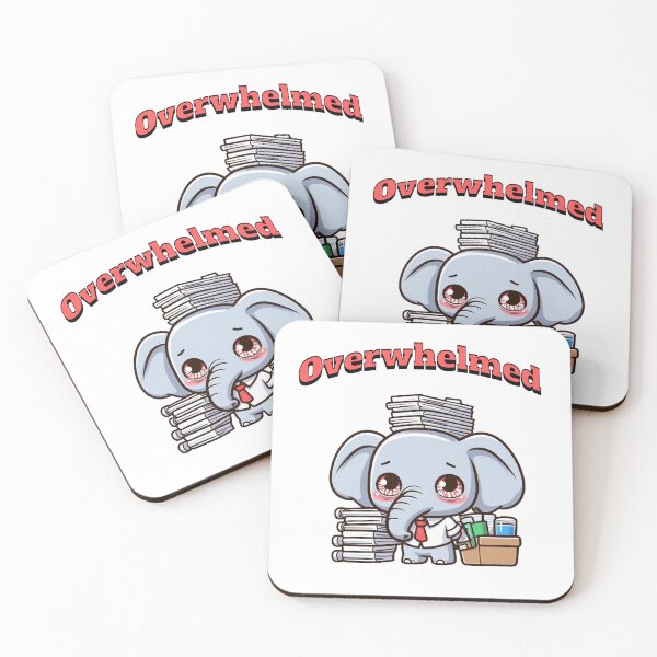 Item preview, Overwhelmed Elephant designed and sold by LemuellTrends.