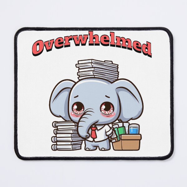 Item preview, Overwhelmed Elephant designed and sold by LemuellTrends.