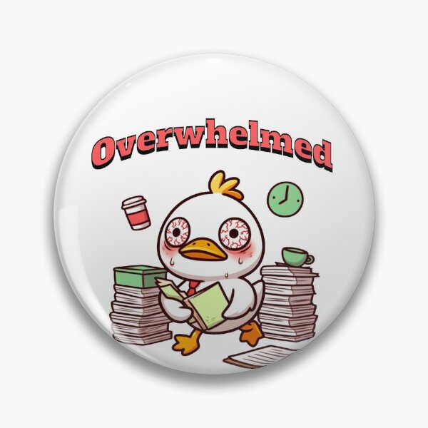 Item preview, Overwhelmed Duck designed and sold by LemuellTrends.