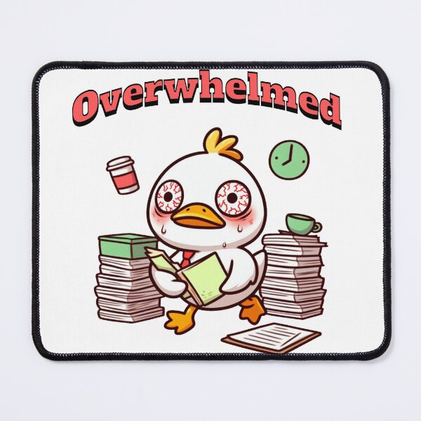 Item preview, Overwhelmed Duck designed and sold by LemuellTrends.
