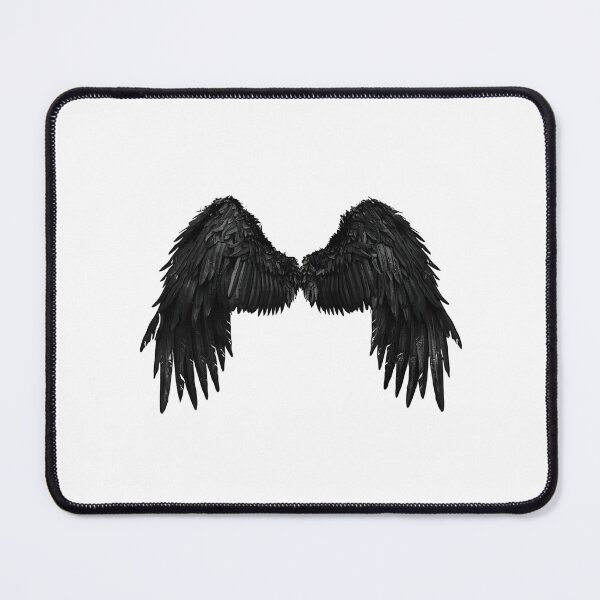 Item preview, Realistic Style Black Angel Wings Stickers, Logo, Illustration, Wall arts, Art Prints and More designed and sold by Kevin Lou.