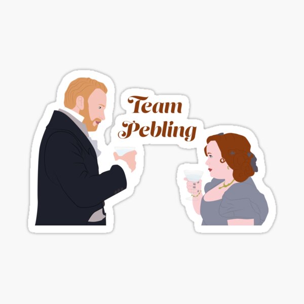 Aperçu de l'œuvre Équipe Pebling Penelope Featherington et Lord Debling Bridgerton Netflix créée et vendue par KamiTrendz.