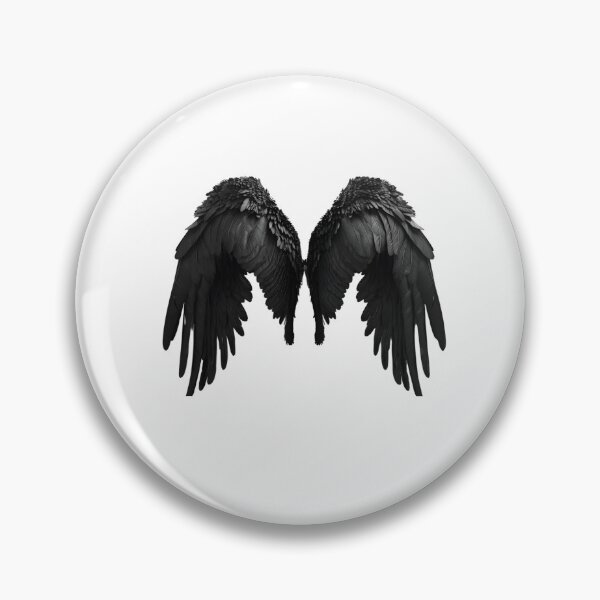 Item preview, Realistic Style Black Angel Wings Stickers, Logo, Illustration, Wall arts, Art Prints and More designed and sold by Kevin Lou.