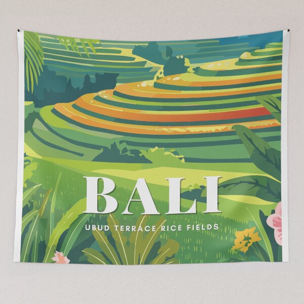 Item preview, Ubud Bali Landscape Rice Terrace Fields Tropical Southeast Asia designed and sold by TheJoeyStudio.