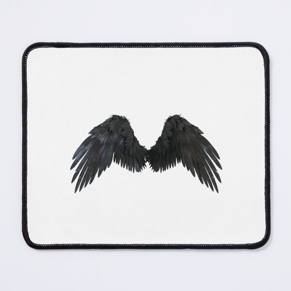 Item preview, Realistic Style Black Angel Wings Stickers, Logo, Illustration, Wall arts, Art Prints and More designed and sold by Kevin Lou.