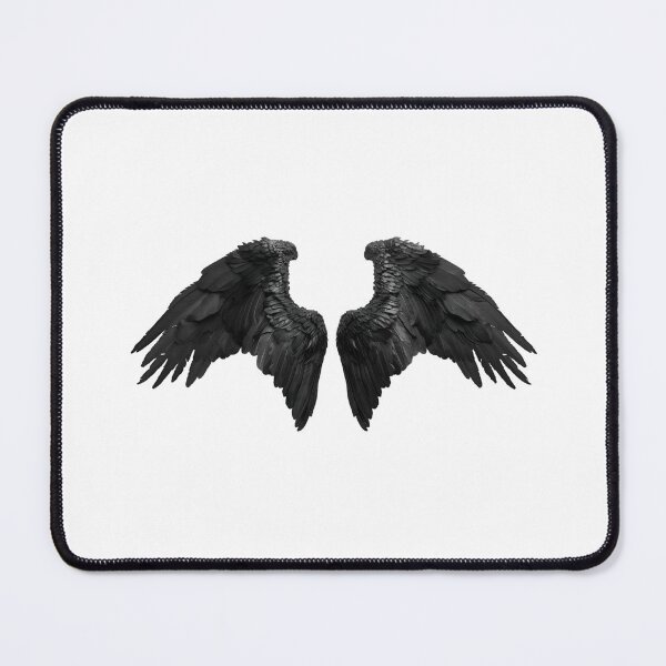 Item preview, Realistic Style Black Angel Wings Stickers, Logo, Illustration, Wall arts, Art Prints and More designed and sold by Kevin Lou.
