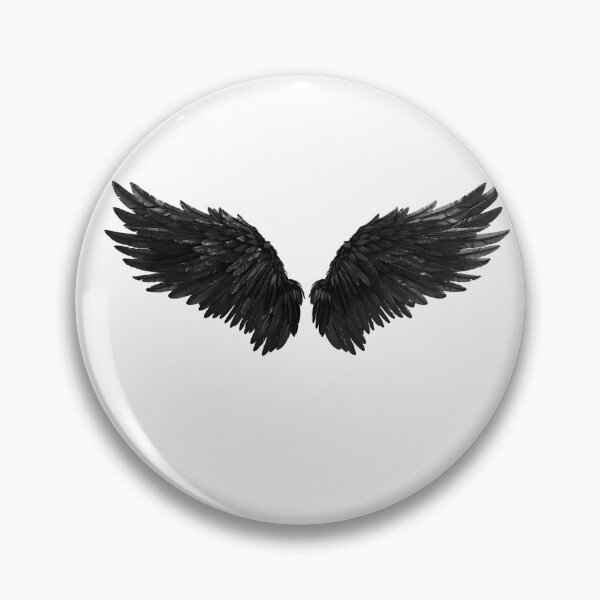 Item preview, Realistic Style Black Angel Wings Stickers, Logo, Illustration, Wall arts, Art Prints and More designed and sold by Kevin Lou.