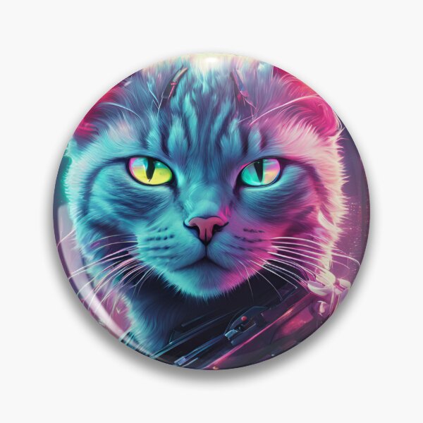 Item preview, Cyberpunk Neon Cat designed and sold by Gargantua99.
