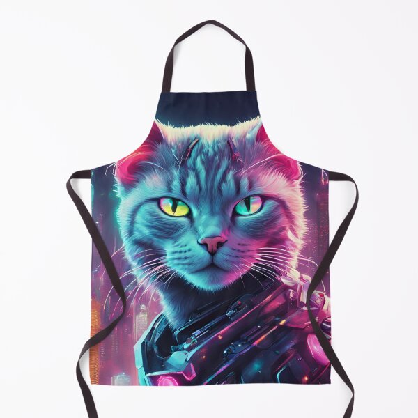 Item preview, Cyberpunk Neon Cat designed and sold by Gargantua99.
