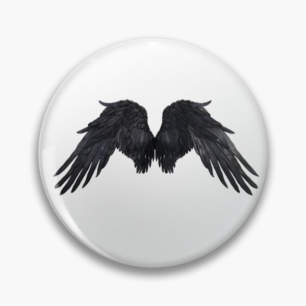 Item preview, Realistic Style Black Angel Wings Stickers, Logo, Illustration, Wall arts, Art Prints and More designed and sold by Kevin Lou.