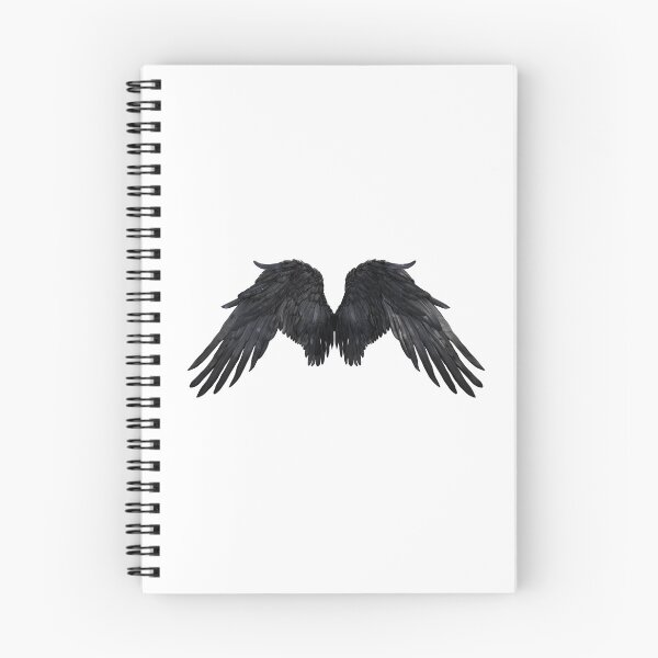 Item preview, Realistic Style Black Angel Wings Stickers, Logo, Illustration, Wall arts, Art Prints and More designed and sold by Kevin Lou.