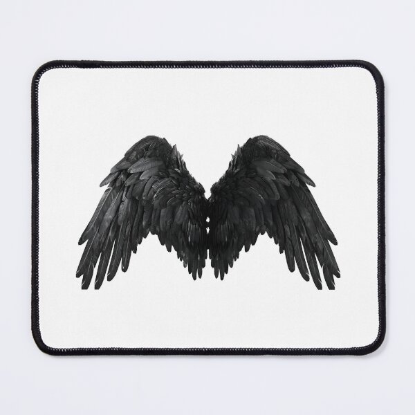 Item preview, Realistic Style Black Angel Wings Stickers, Logo, Illustration, Wall arts, Art Prints and More designed and sold by Kevin Lou.