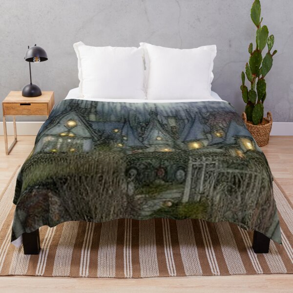 Item preview, Classic Fantasy Village Art designed and sold by TheDarkWardrobe.