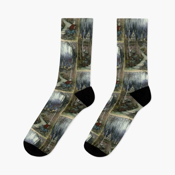 Item preview, Classic Fantasy Village Art designed and sold by TheDarkWardrobe.