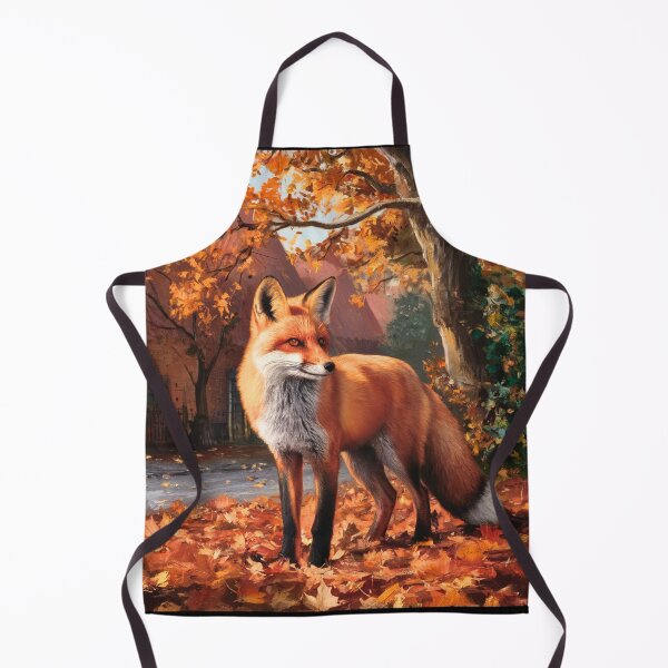Item preview, Fox Portrait. Autumn fox, fall season, vintage fox, fox painting, Johannes Vermeer style designed and sold by FoxVibes.