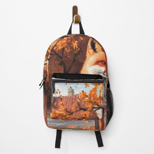Item preview, Fox Portrait. Autumn fox, fall season, vintage fox, fox painting, Johannes Vermeer style designed and sold by FoxVibes.