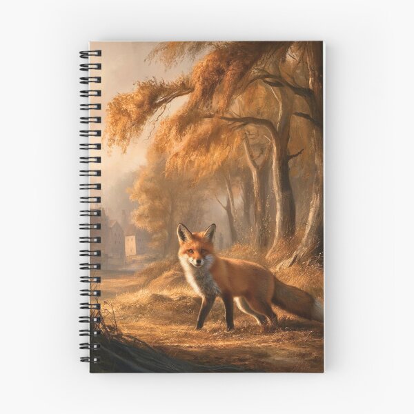 Item preview, Fox Portrait. Autumn fox, fall season, vintage fox, fox painting, Johannes Vermeer style designed and sold by FoxVibes.