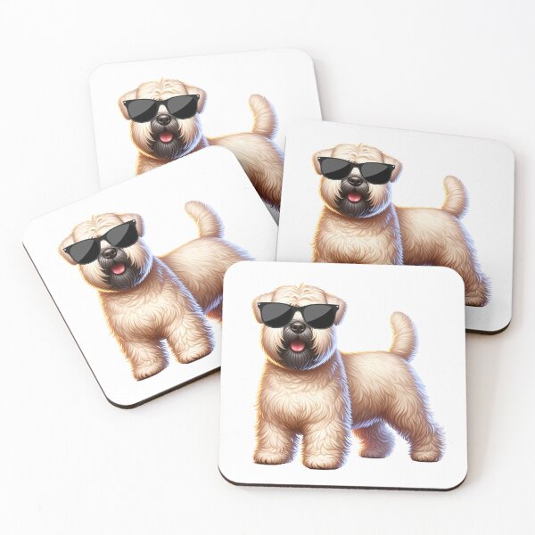 Item preview, Terrier de trigo con gafas de sol designed and sold by TheAnimalZ00.
