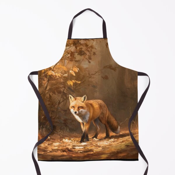 Item preview, Fox Portrait. Autumn fox, fall season, vintage fox, fox painting, Johannes Vermeer style designed and sold by FoxVibes.
